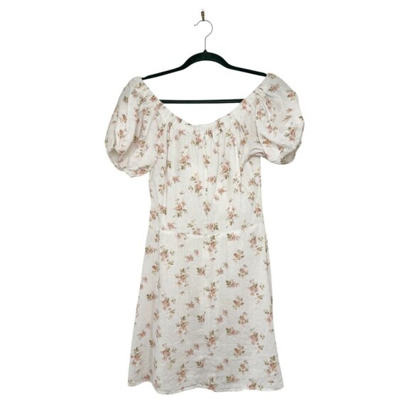 Reformation Floral Mini Dress Off the Shoulders - Picture 4 of 7
